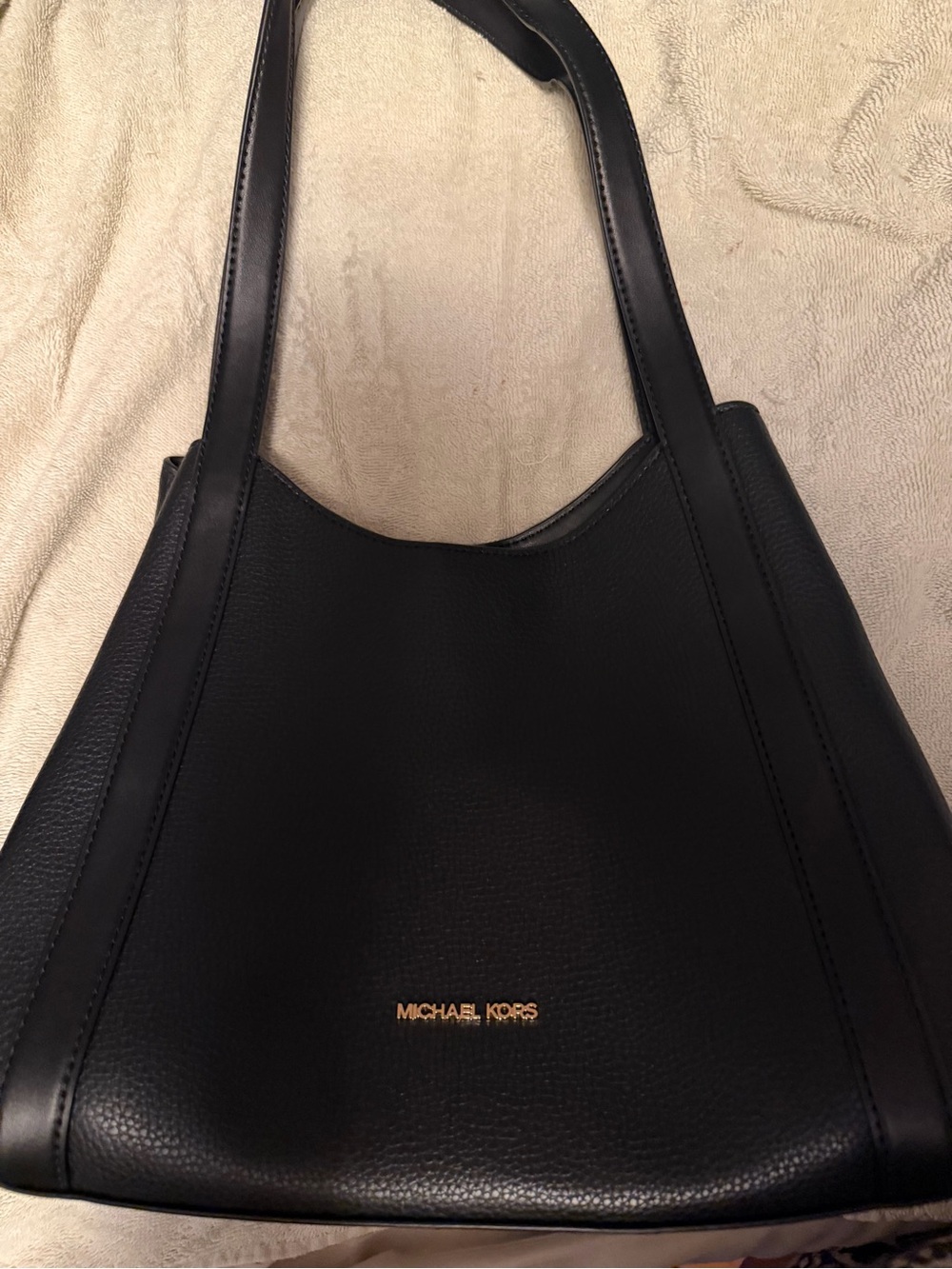 Michael Kors Black Leather Shoulder Bag